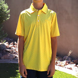 Yellow polo shirt