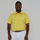 Yellow polo shirt