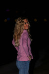 Pink Nylon Spandex Q Zip