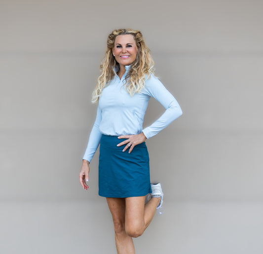 Teal Fore Pocket skort