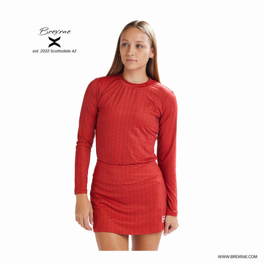 X-Signature Brick Red Long Sleeve