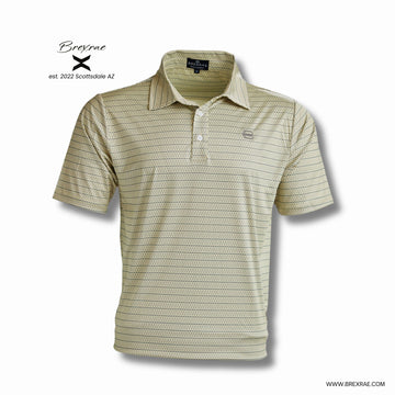 Old Gold Lattice Polo