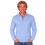 Blue Nylon Spandex Q Zip