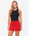 Red Fore Pocket skort