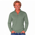 Green Nylon Spandex Q Zip