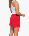 Red Fore Pocket skort