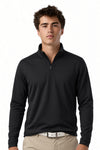 Black Nylon Spandex Q Zip