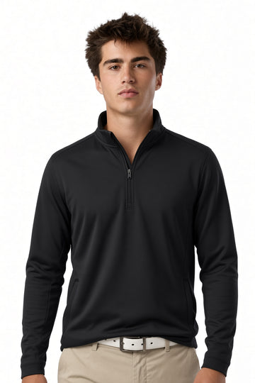 Black Nylon Spandex Q Zip